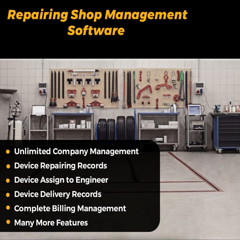 reparing shop management software